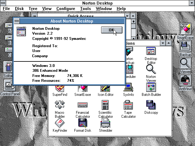 Norton Desktop 2.2 - About